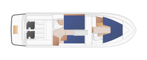 Targa 37 Cabin Layout