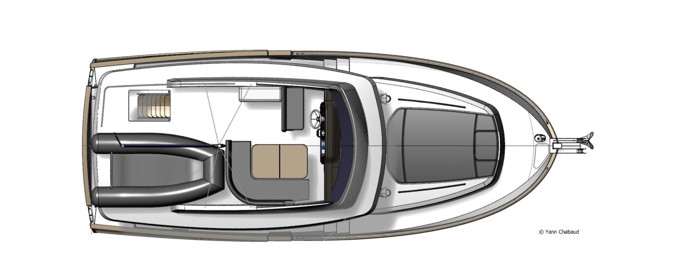 34 Trawler Flybridge Deck